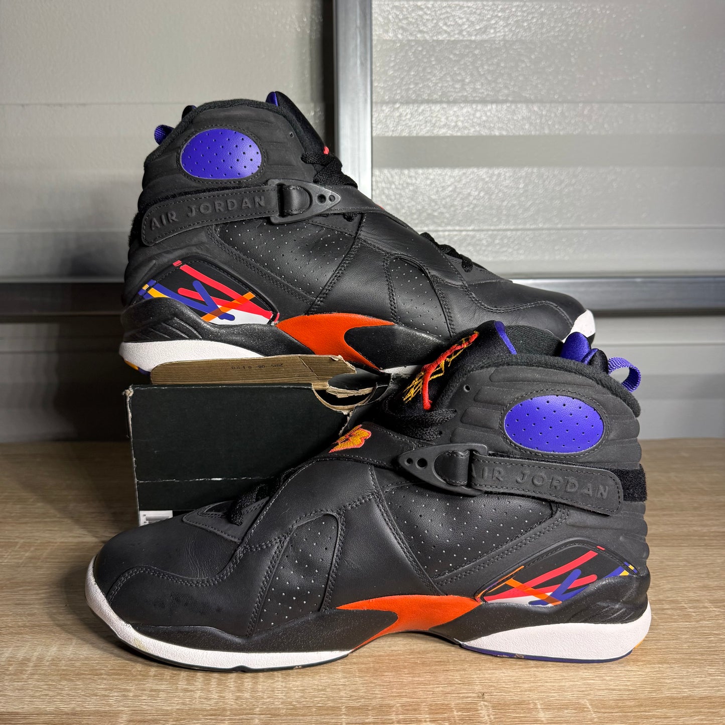 Size 12 - AJ 8 Retro Three Peat Custom