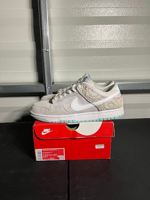 Size 10.5 - Dunk Low Retro Barber Shop Grey