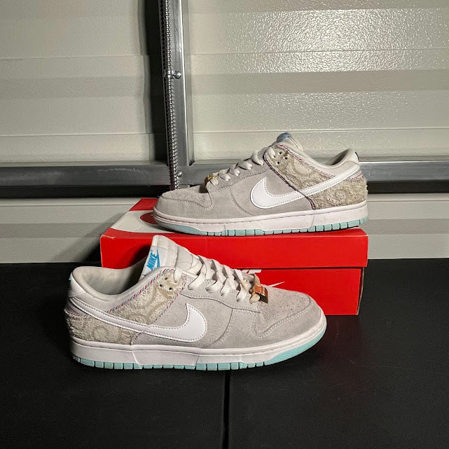 Size 10.5 - Dunk Low Retro Barber Shop Grey