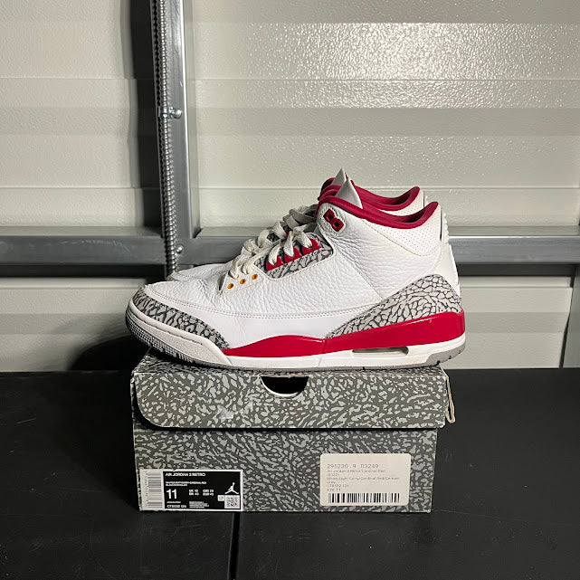 Size 11 - AJ 3 Retro Cardinal Red