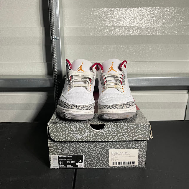 Size 11 - AJ 3 Retro Cardinal Red