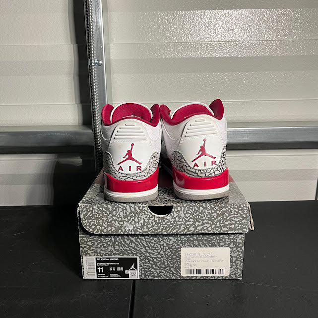 Size 11 - AJ 3 Retro Cardinal Red