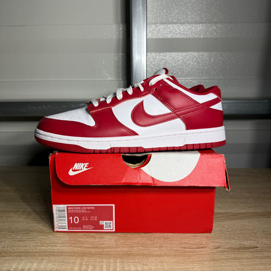 Size 10 - Dunk Low Retro Gym Red