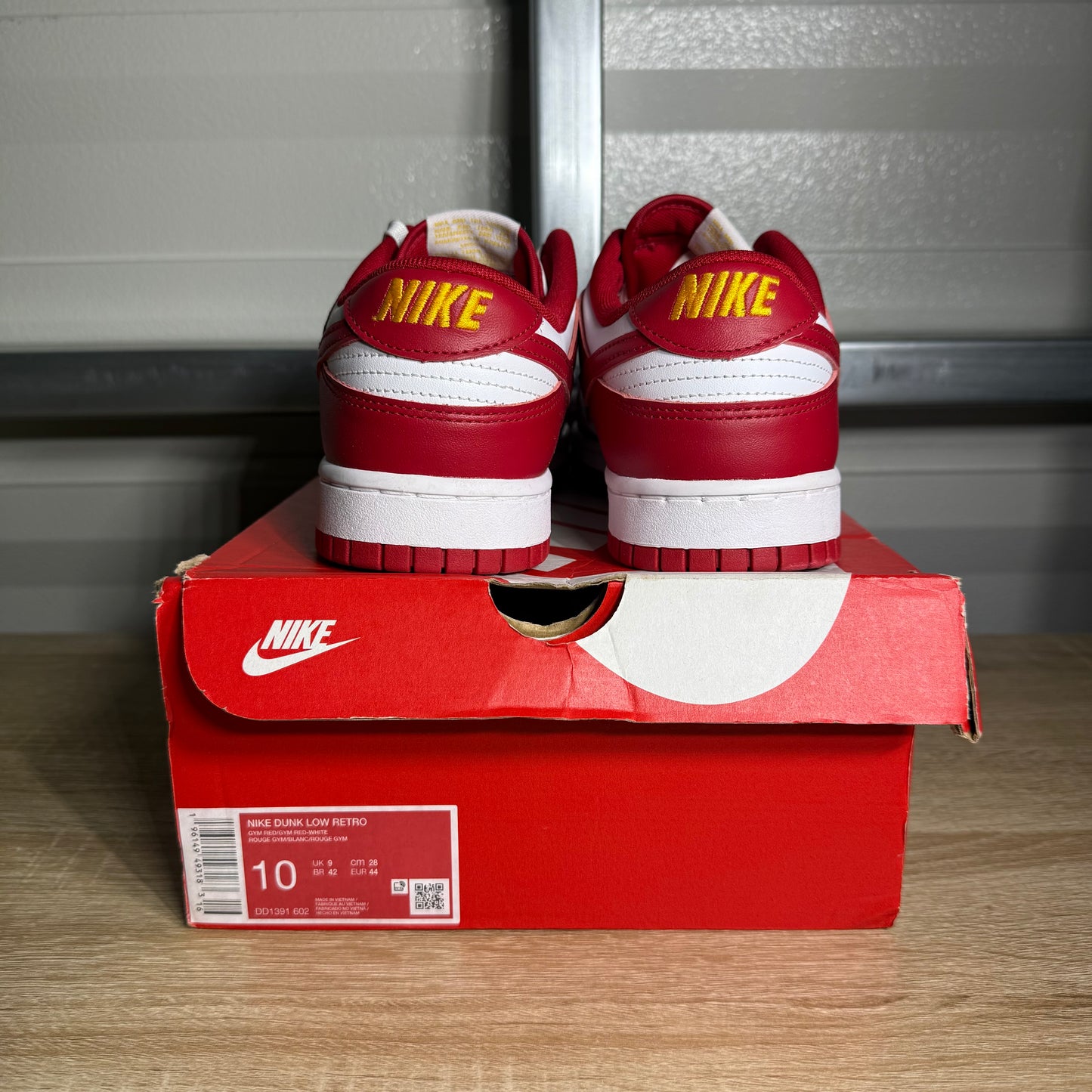 Size 10 - Dunk Low Retro Gym Red