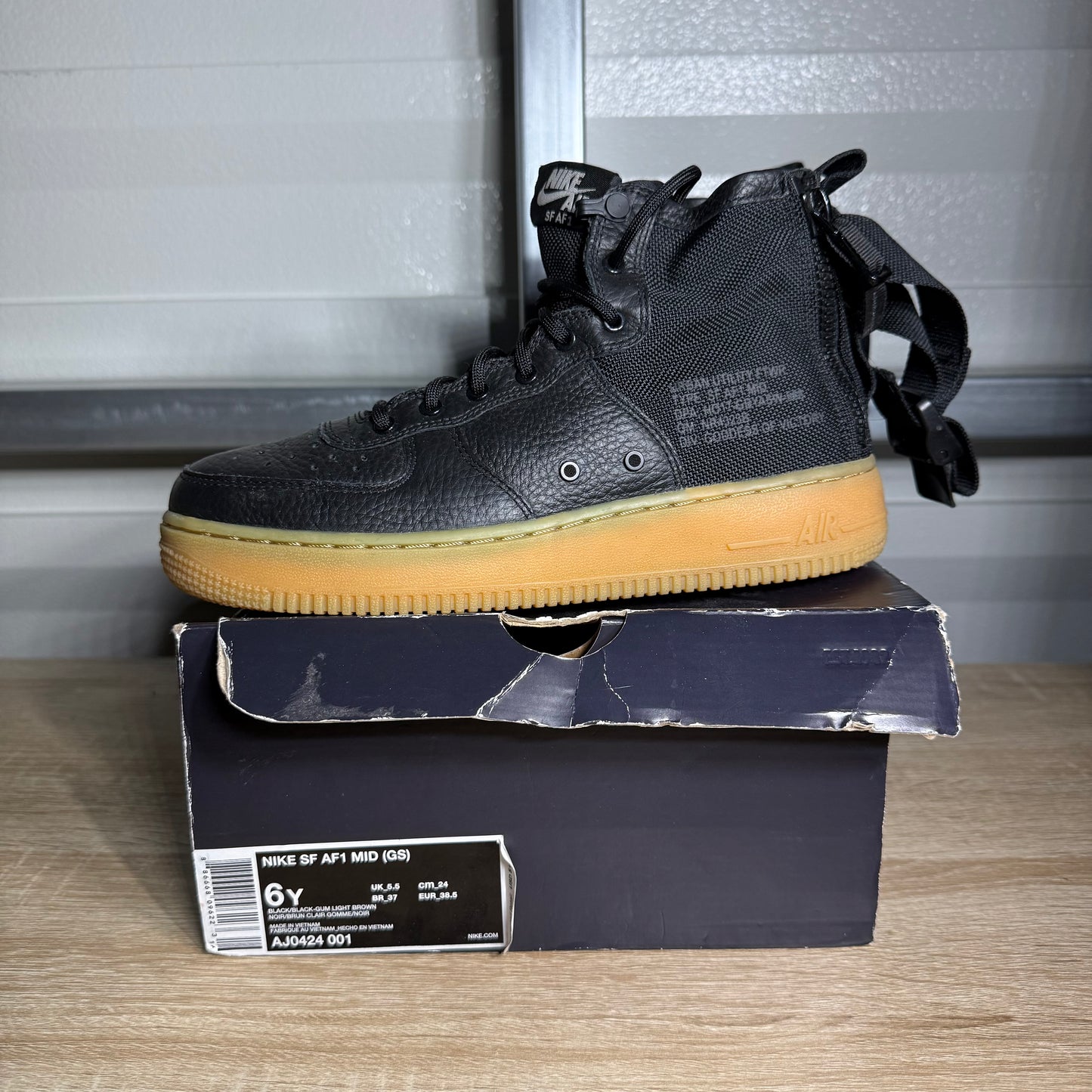Size 6Y - SF AF 1 Mid Black Gum