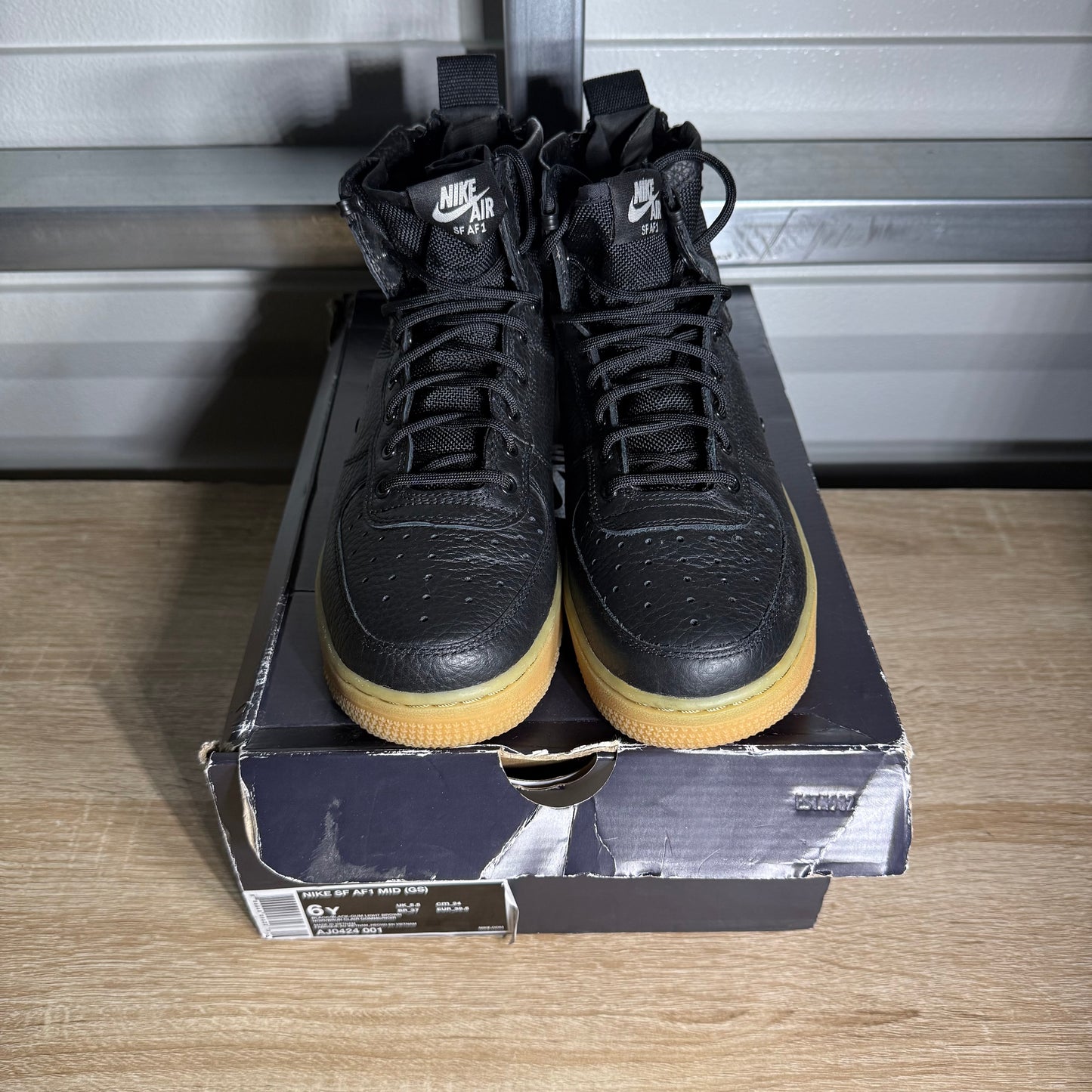 Size 6Y - SF AF 1 Mid Black Gum
