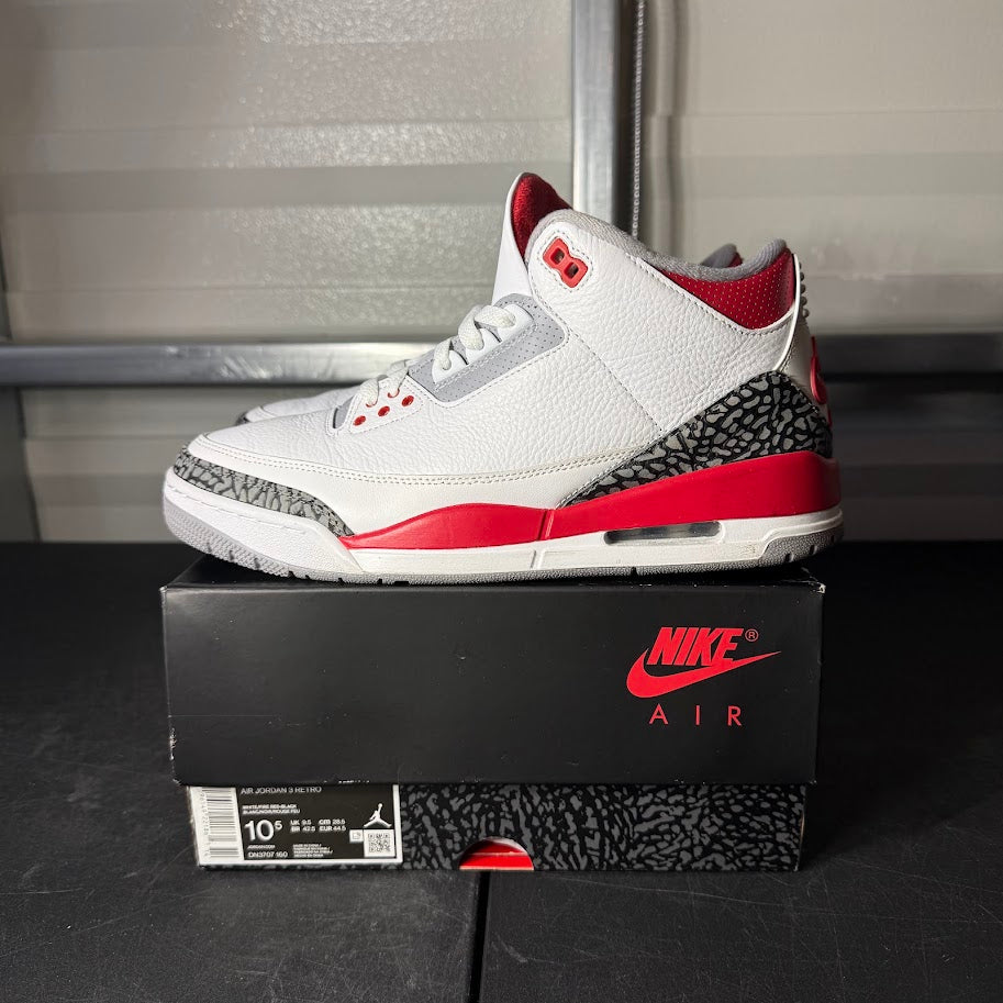 Size 10.5 - AJ 3 Retro Fire Red