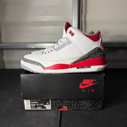 Size 10.5 - AJ 3 Retro Fire Red