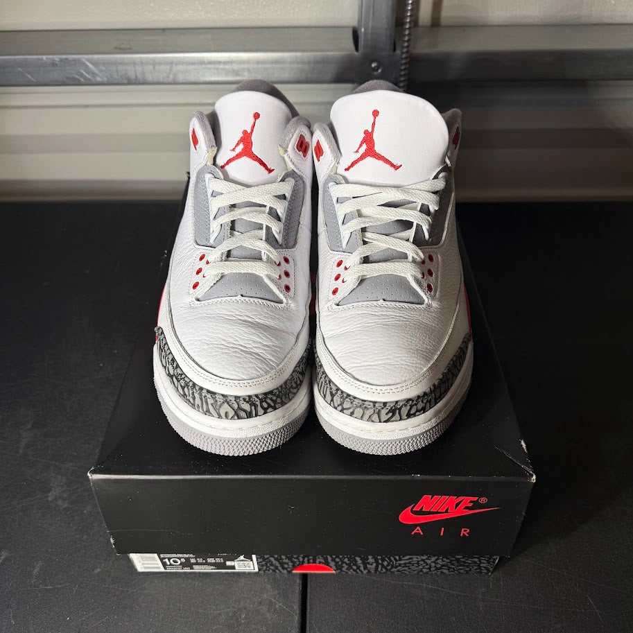 Size 10.5 - AJ 3 Retro Fire Red