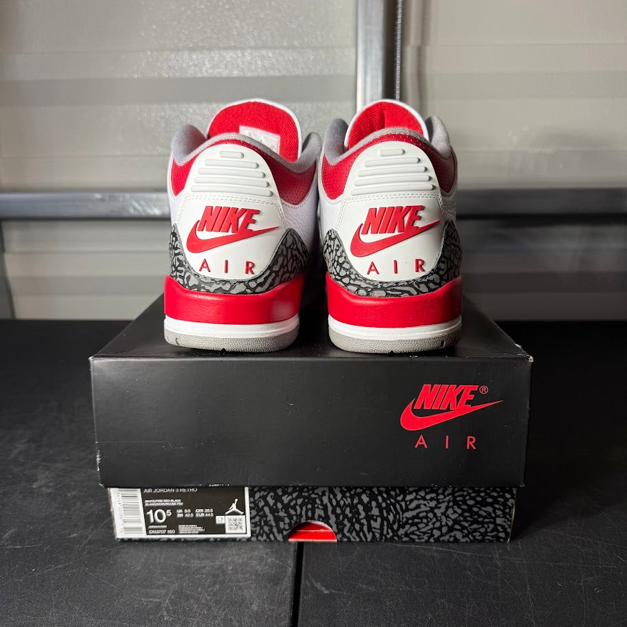 Size 10.5 - AJ 3 Retro Fire Red