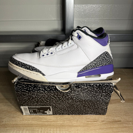 Size 11 - AJ 3 Retro Dark Iris