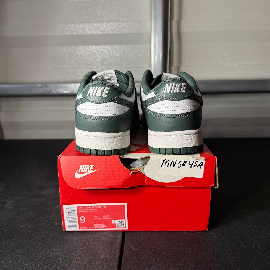 Size 9 - Dunk Low Retro Vintage Green