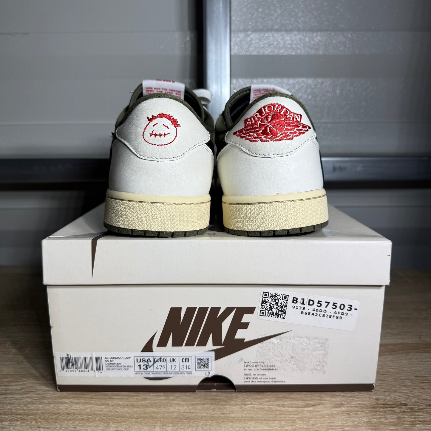 Size 13 - AJ 1 Low OG SP Travis Scott Medium Olive