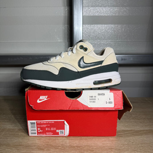 Size 5Y - AM 1 QS Pale Ivory Vintage Green