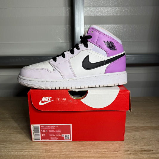 Size 5.5Y - AJ 1 Mid GS Barely Grape