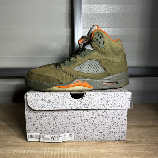 Size 11 - AJ 5 Retro Olive