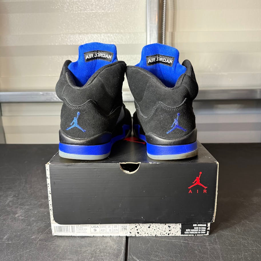 Size 9 - AJ 5 Retro Racer Blue