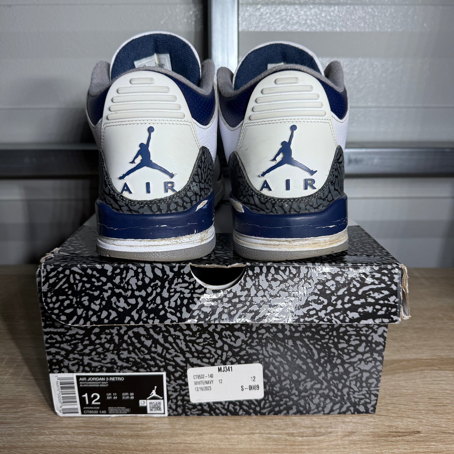 Size 12 - AJ 3 Retro Midnight Navy