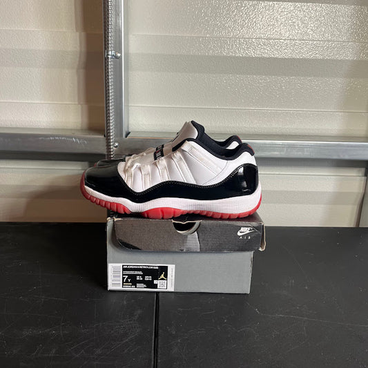 Size 7Y - AJ 11 Retro Low Concord Bred
