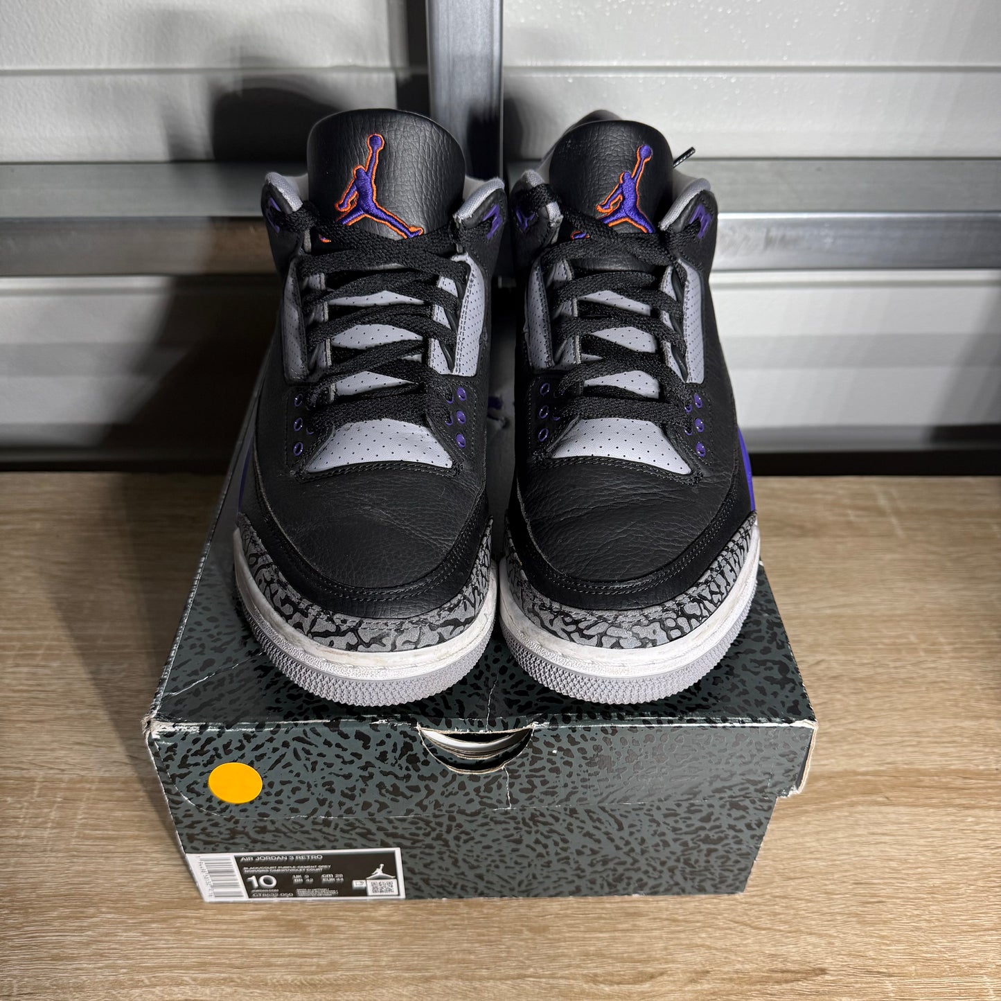 Size 10 - AJ 3 Retro Court Purple