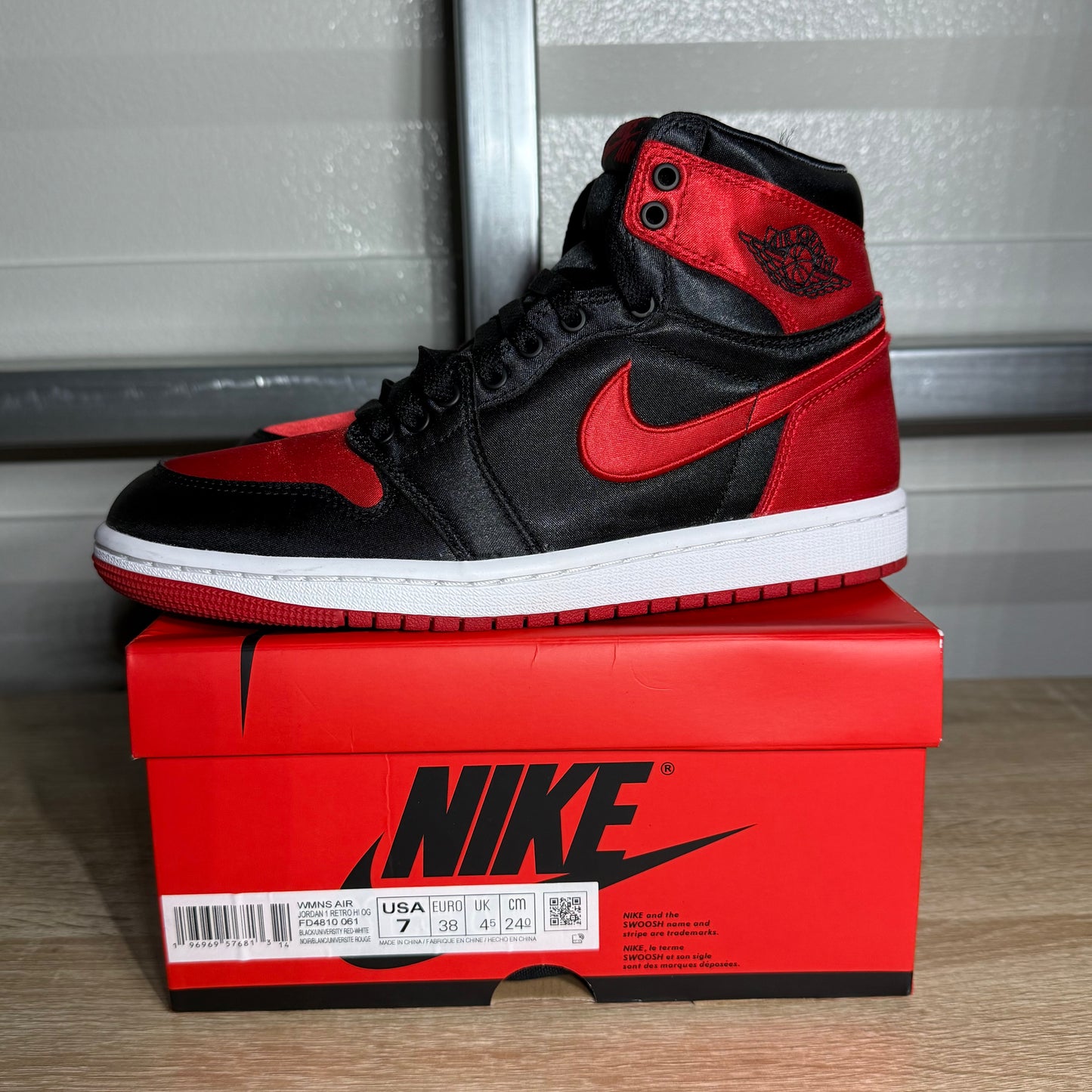 Size 7W - AJ 1 Retro High OG Satin Bred