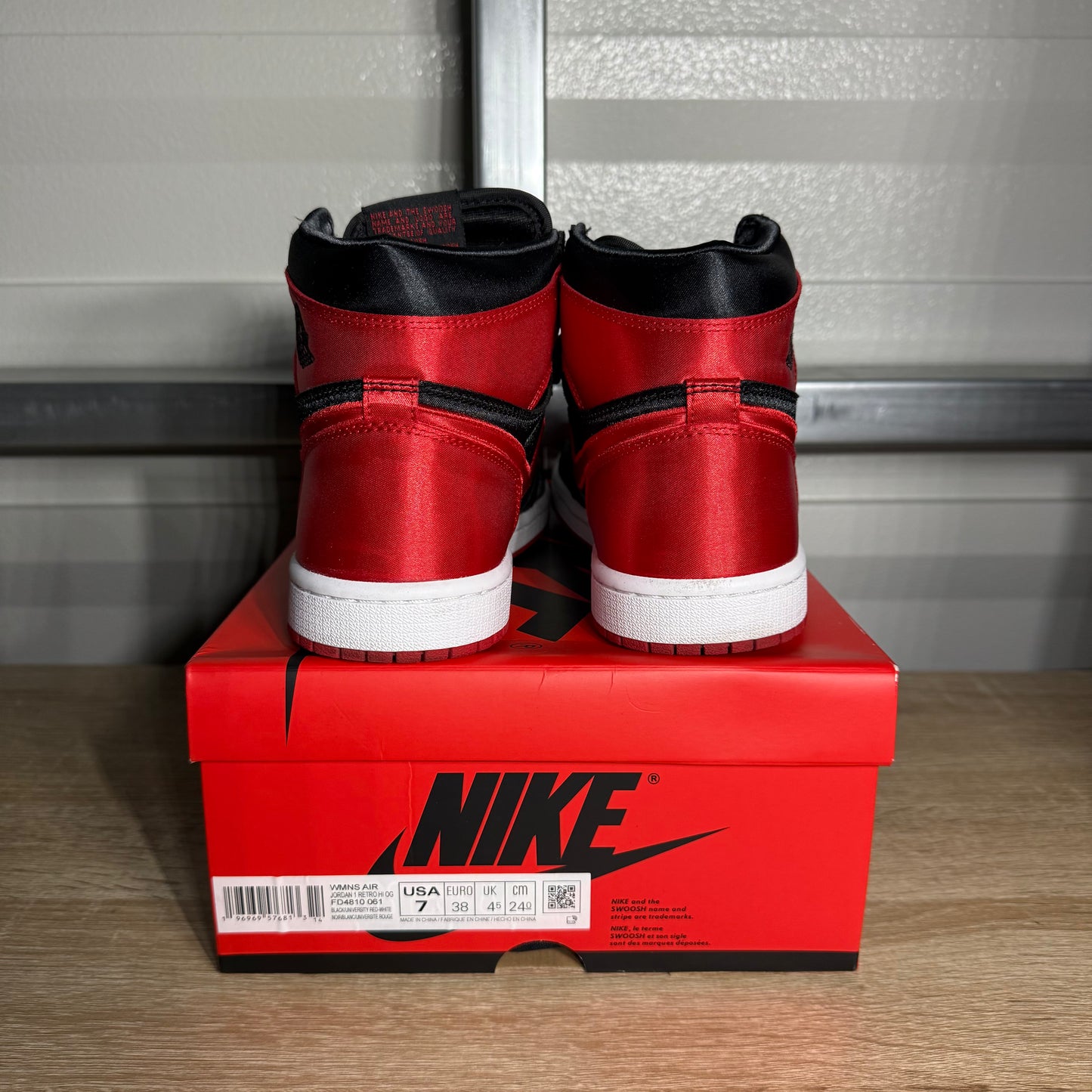 Size 7W - AJ 1 Retro High OG Satin Bred