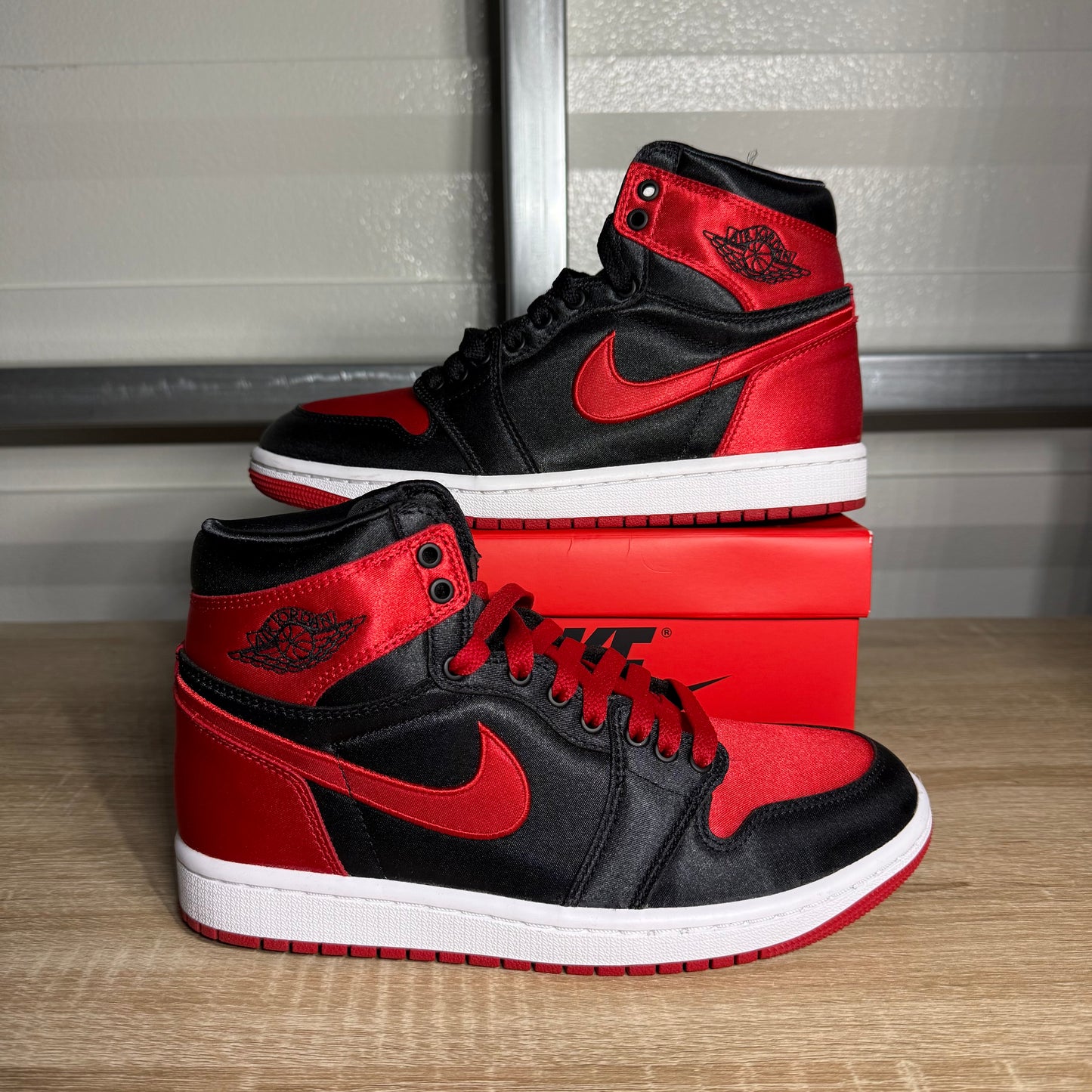Size 7W - AJ 1 Retro High OG Satin Bred