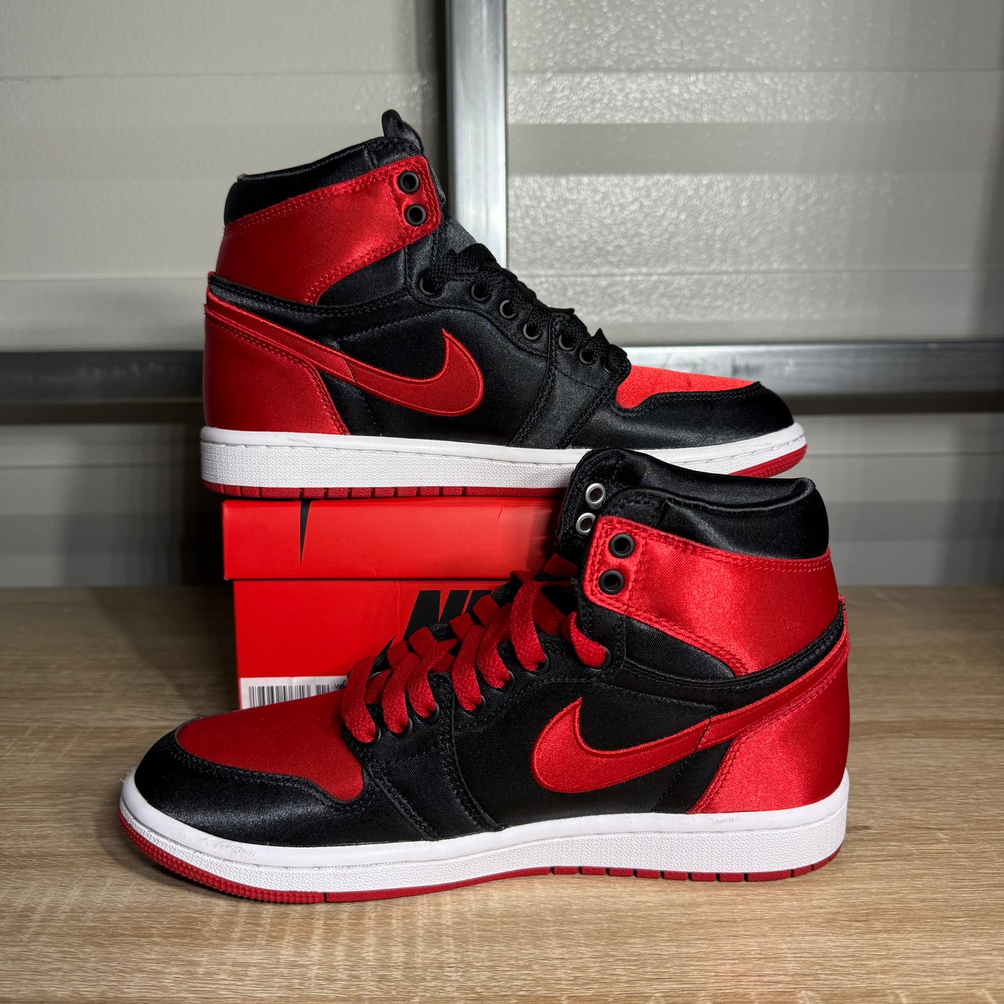 Size 7W - AJ 1 Retro High OG Satin Bred