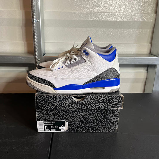 Size 11 - AJ 3 Retro Racer Blue
