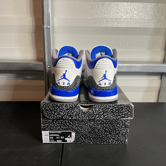 Size 11 - AJ 3 Retro Racer Blue