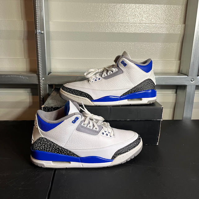 Size 11 - AJ 3 Retro Racer Blue