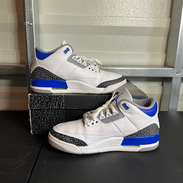 Size 11 - AJ 3 Retro Racer Blue