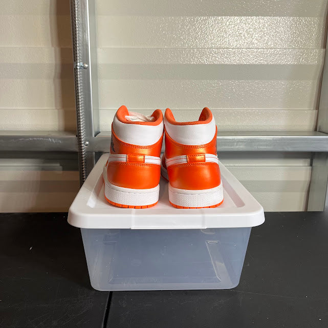Size 9.5 - AJ 1 Mid Electro Orange