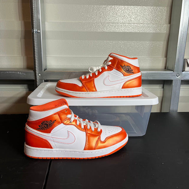 Size 9.5 - AJ 1 Mid Electro Orange