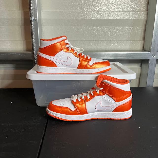 Size 9.5 - AJ 1 Mid Electro Orange