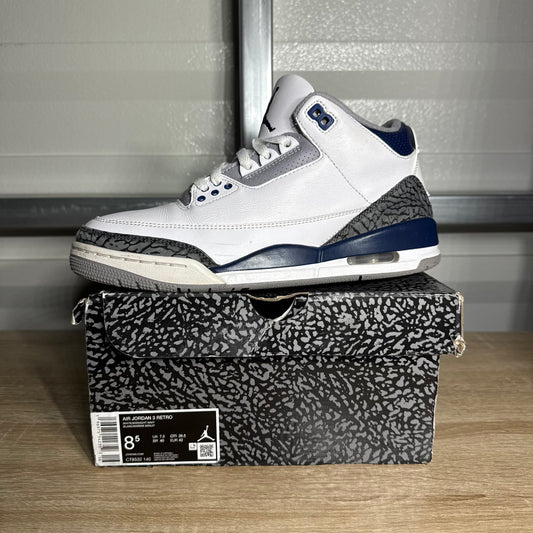 Size 8.5 - AJ 3 Retro Midnight Navy