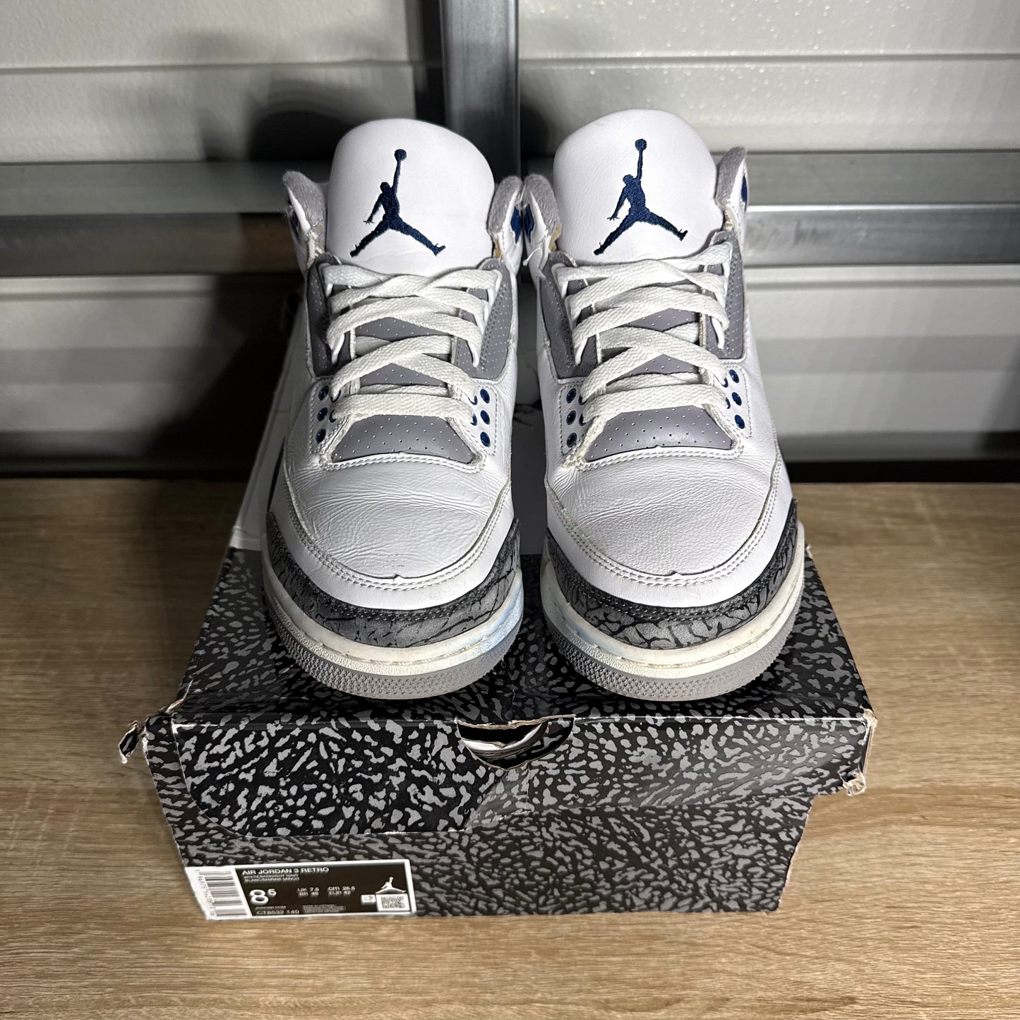 Size 8.5 - AJ 3 Retro Midnight Navy