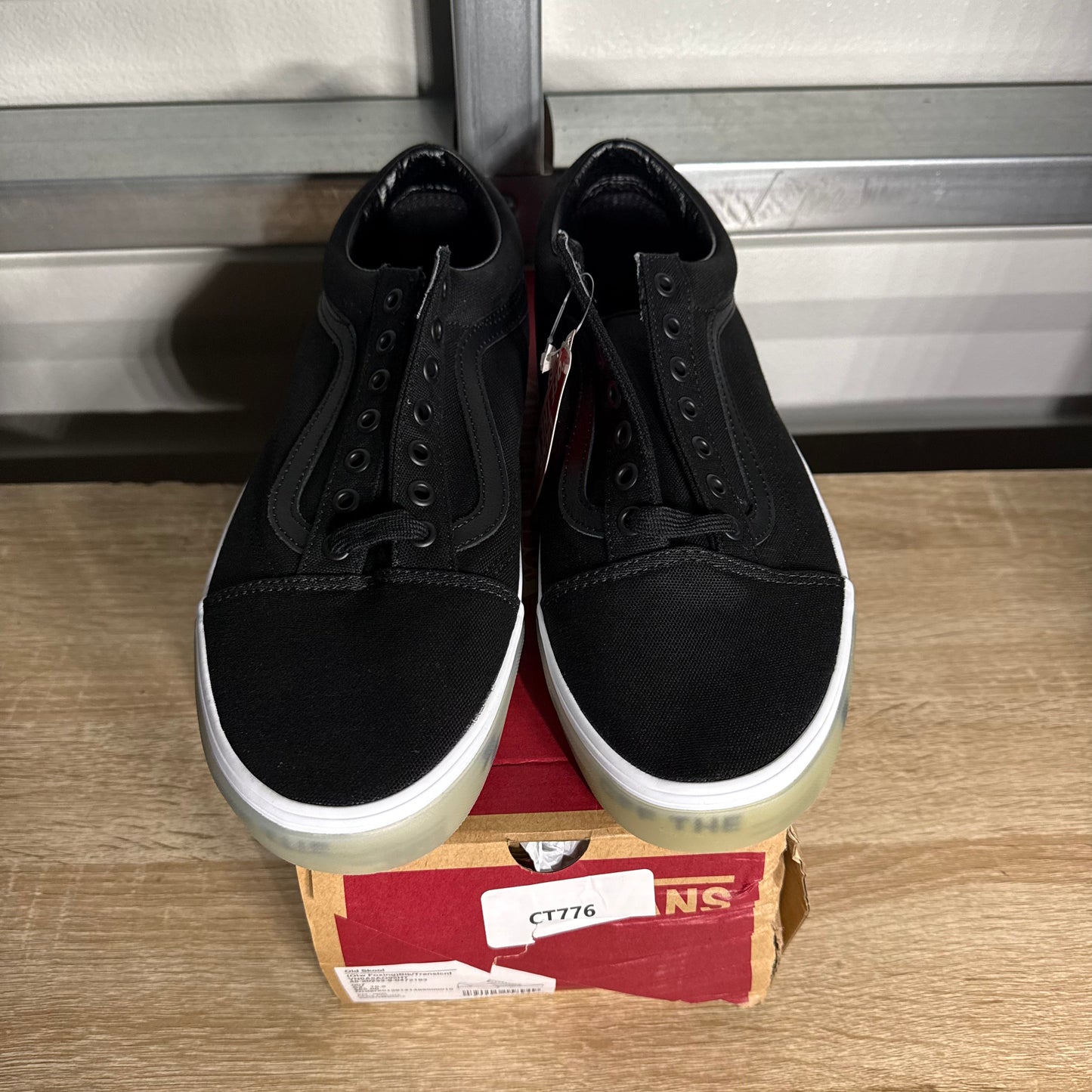 Size 10.5 - V Old Skool OTW Foxing Translucent Black