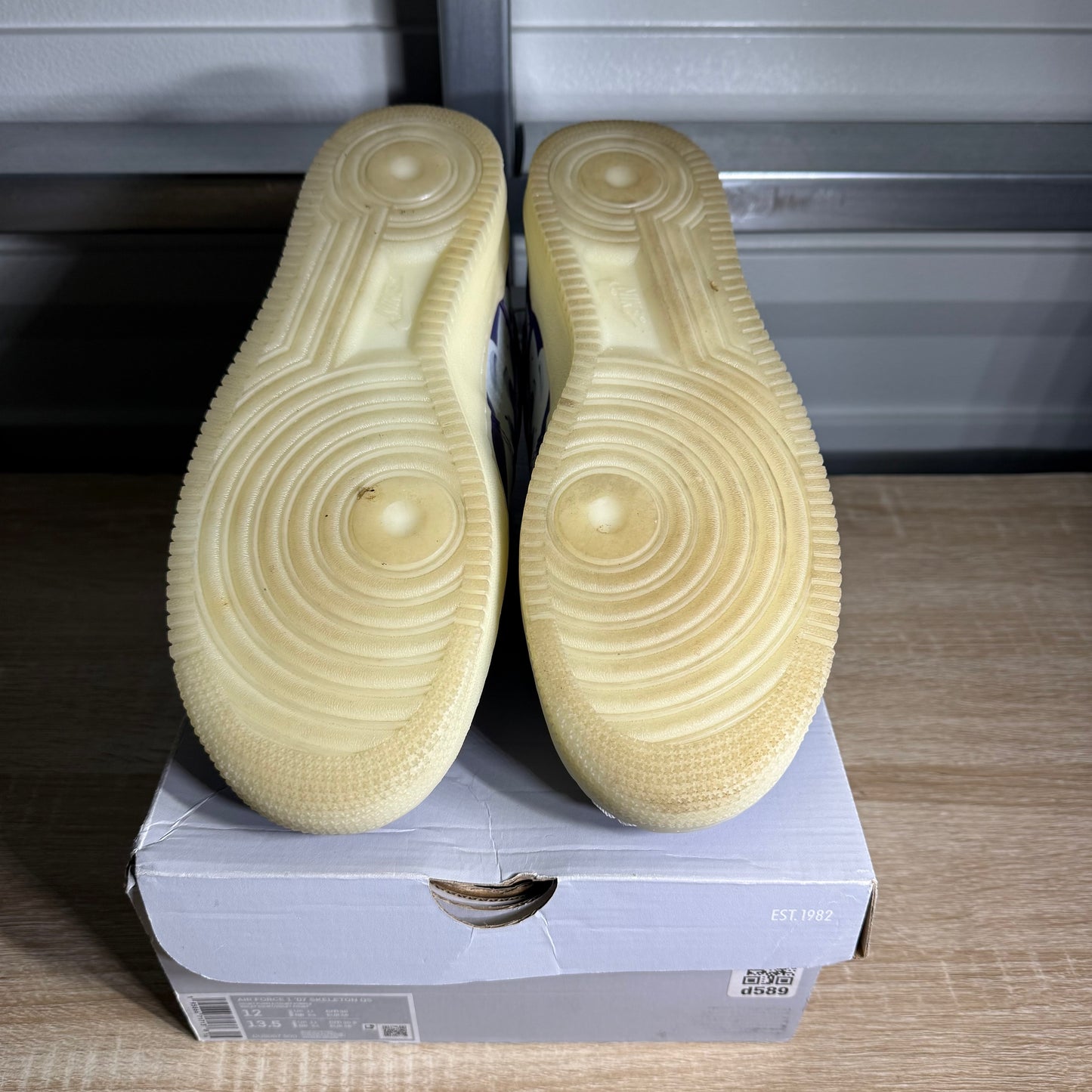 Size 12 - AF 1 Low '07 QS Purple Skeleton Halloween