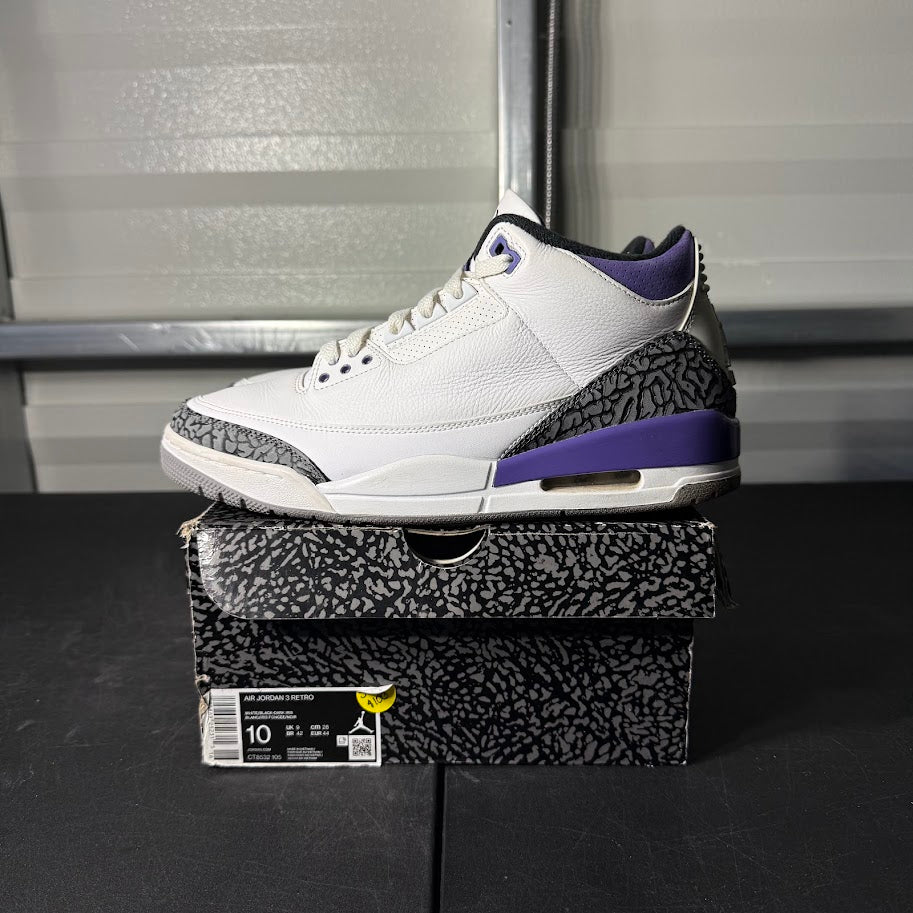 Size 10 - AJ 3 Retro Dark Iris