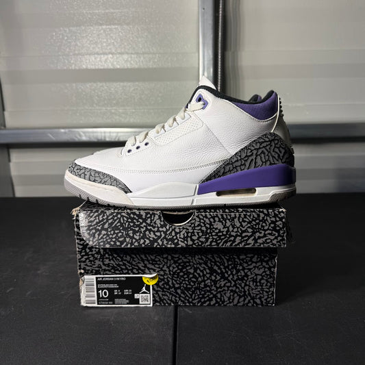 Size 10 - AJ 3 Retro Dark Iris