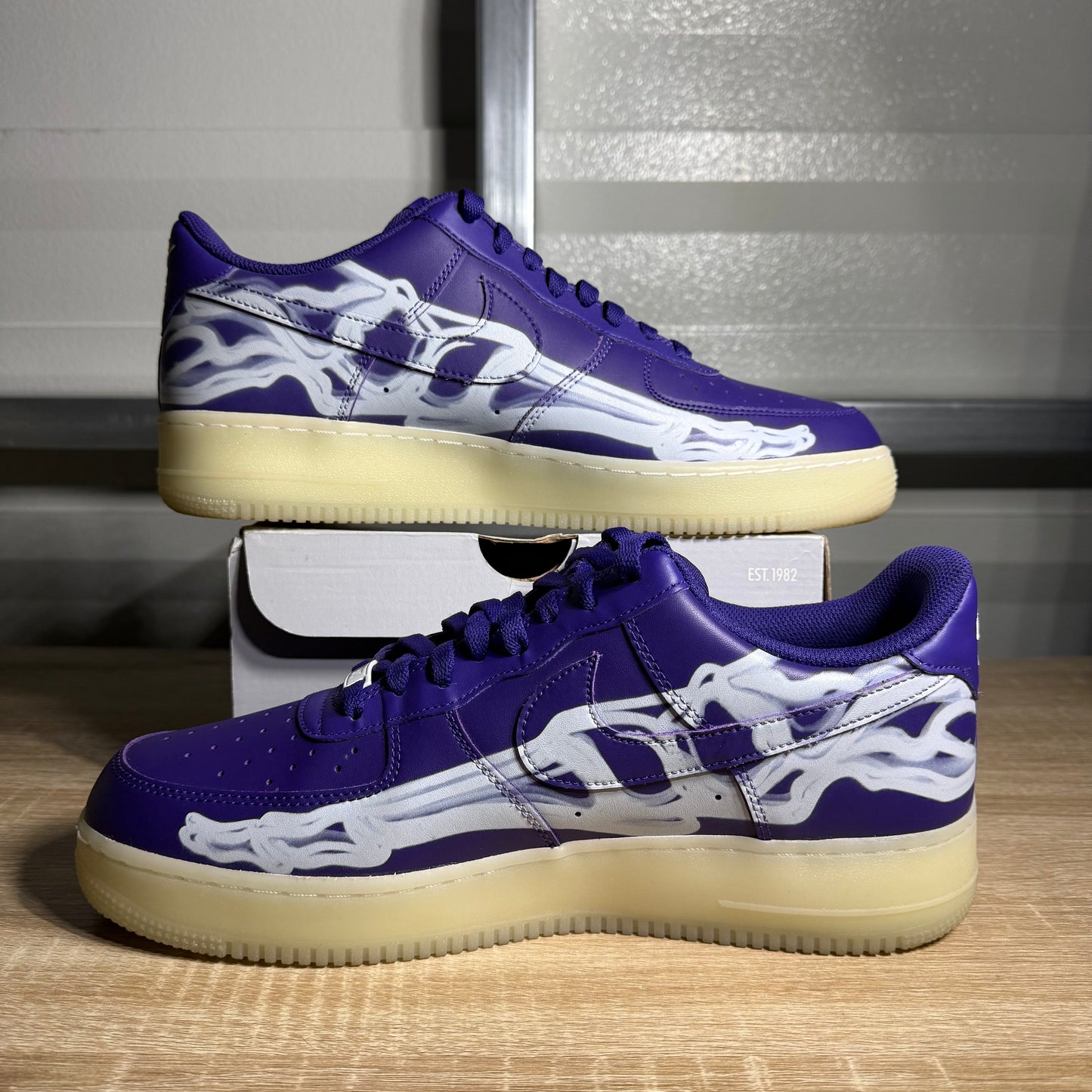 Size 12 - AF 1 Low '07 QS Purple Skeleton Halloween