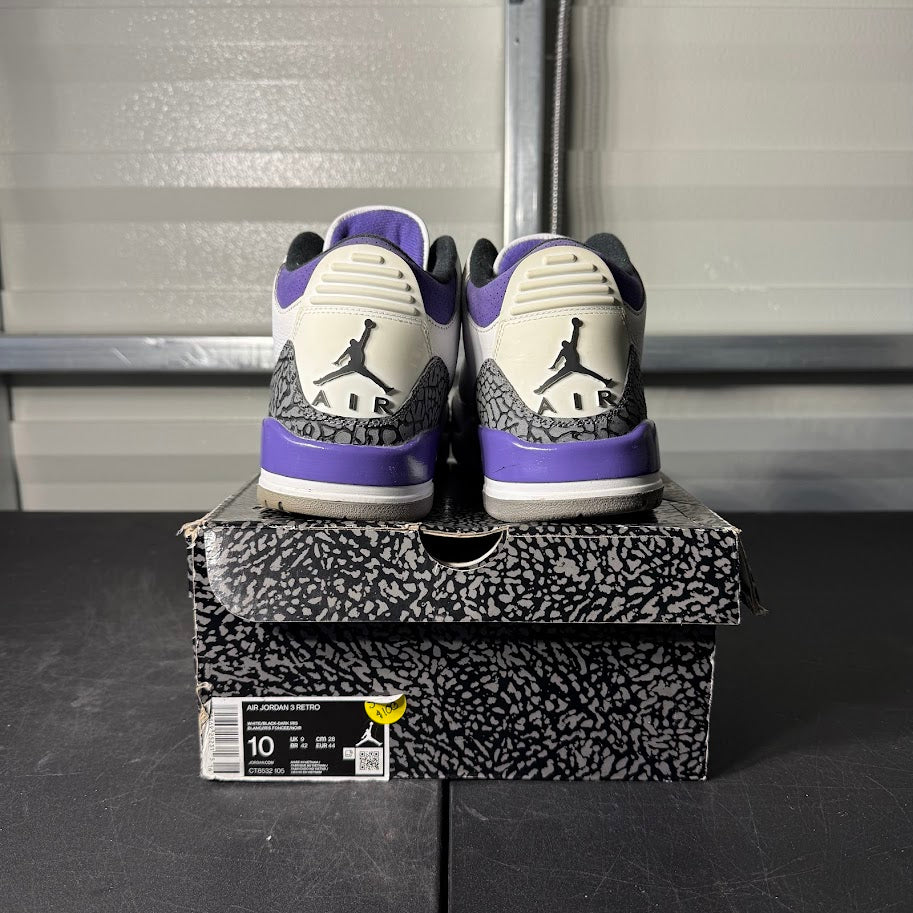 Size 10 - AJ 3 Retro Dark Iris