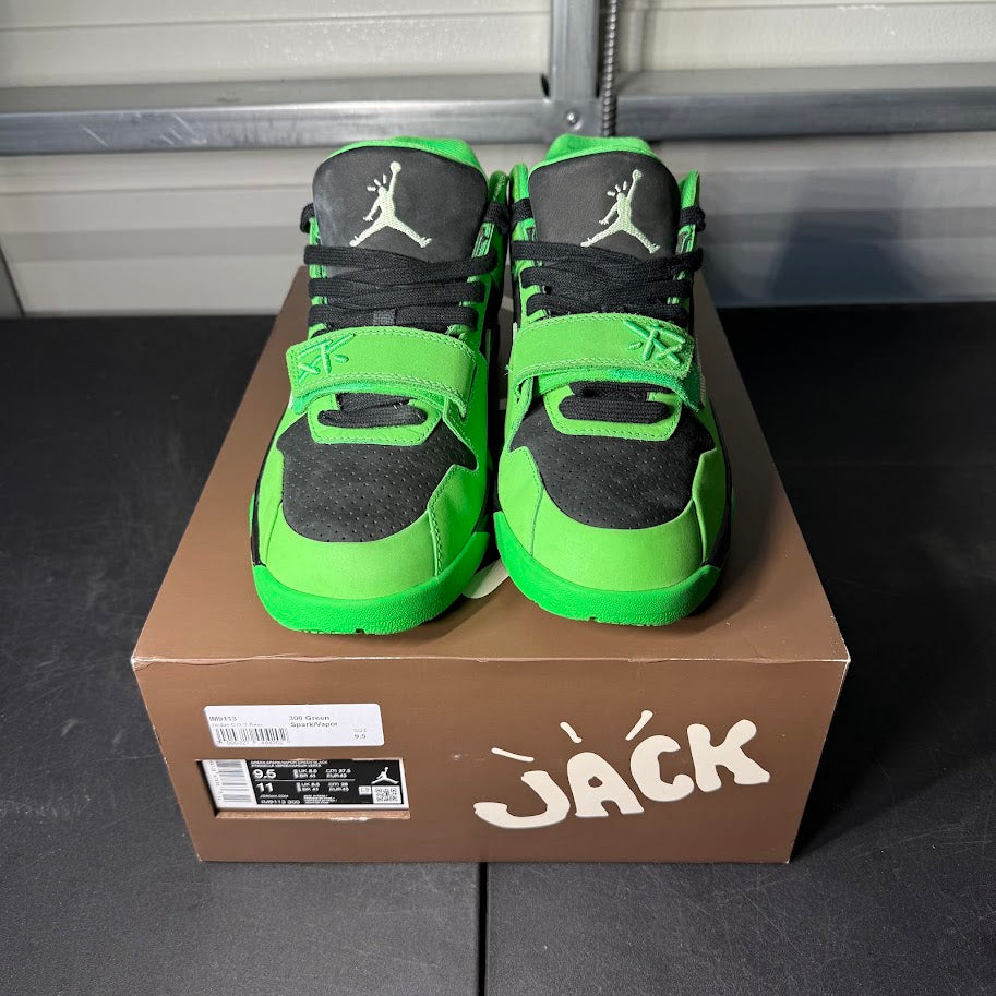 Size 9.5 - AJ Jumpman Jack TR Green Spark
