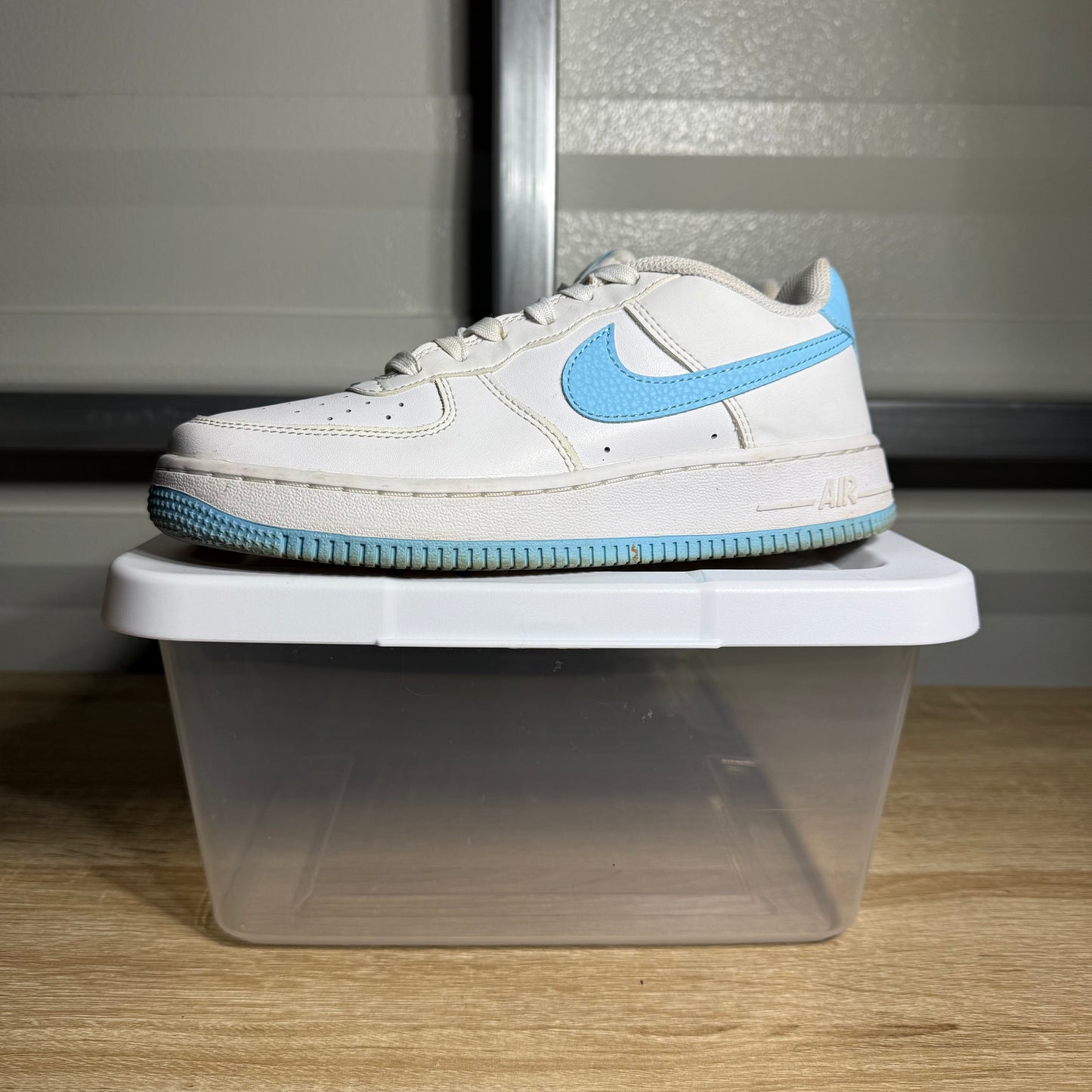 Size 5Y - AF 1 Low '07 Aquarius Blue Swoosh
