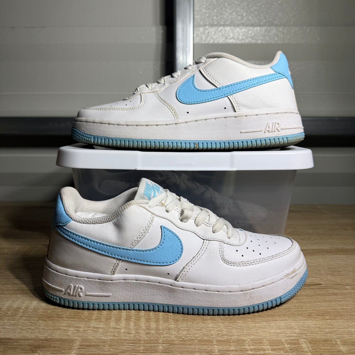 Size 5Y - AF 1 Low '07 Aquarius Blue Swoosh