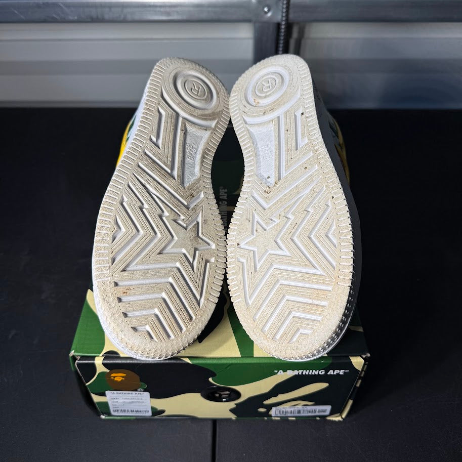 Size 7 - BAPE Bapesta Low M2 205h Anniversary Patent Green Shark