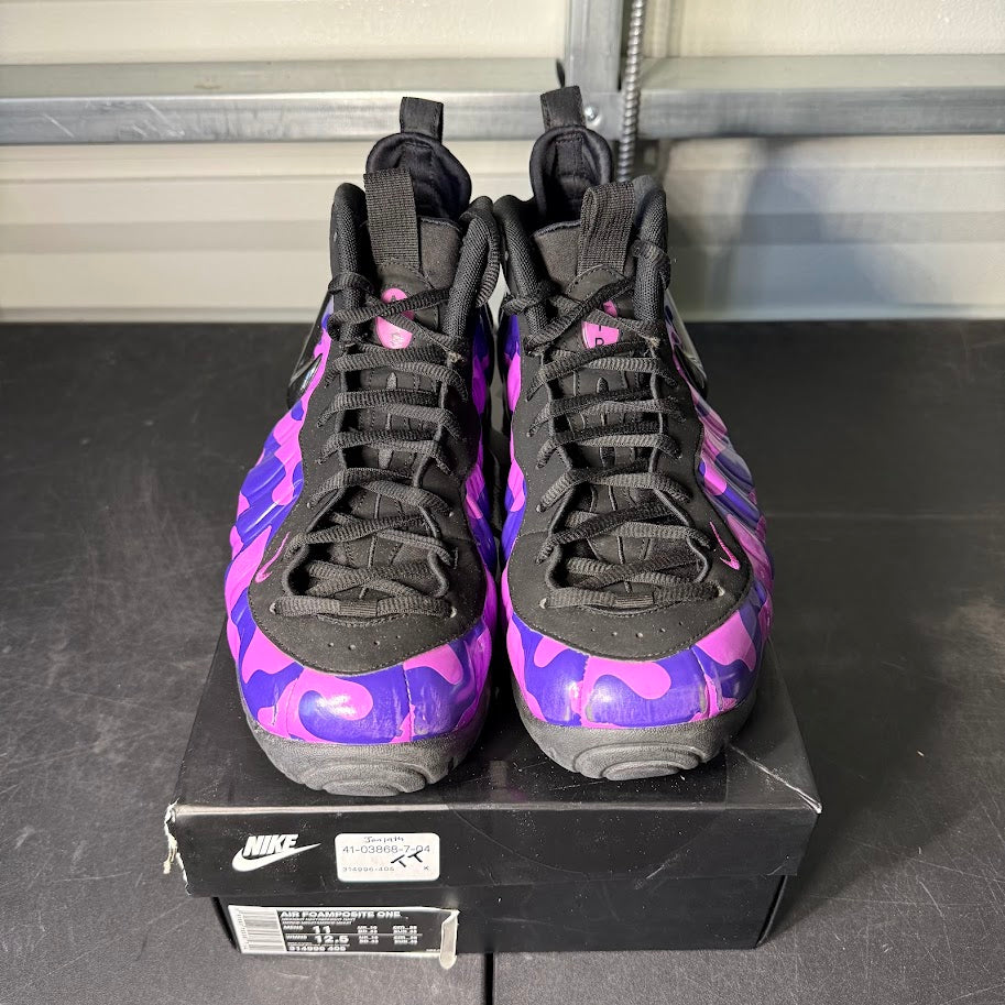 Size 12 - Air Foamposite Pro Purple Camo