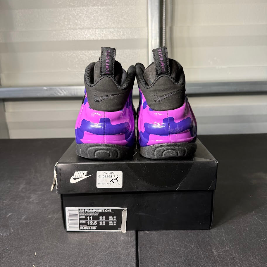 Size 12 - Air Foamposite Pro Purple Camo
