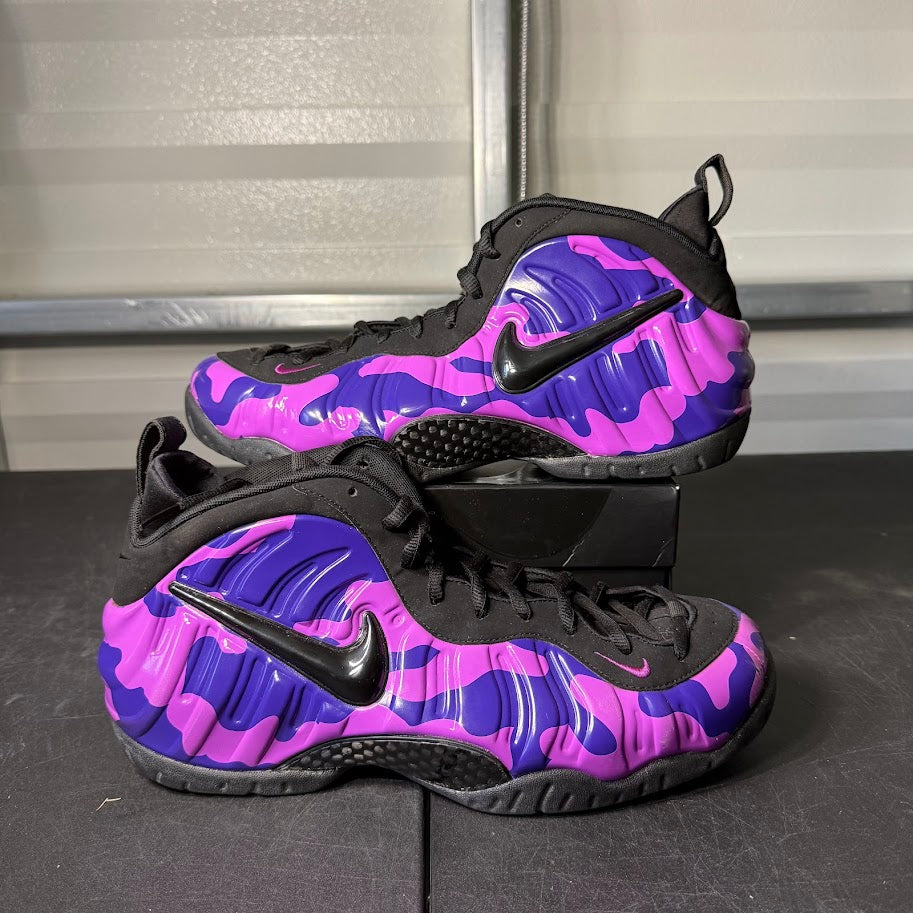 Size 12 - Air Foamposite Pro Purple Camo